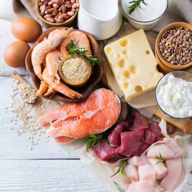 Sağlıklı protein kaynağı ve vücut yiyecek geliştirme
