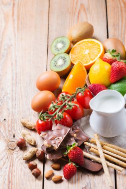 Anti gıda, sağlıklı yaşam konsepti yelpazesi