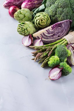 Taze organik çiftçi sebze çeşitleri