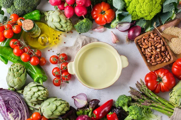 Asortyment świeżych organiczny rolnik rynek warzyw — Zdjęcie stockowe