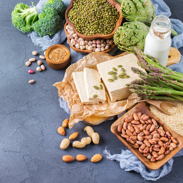 Sağlıklı vegan protein kaynağı ve vücut yiyecek geliştirme