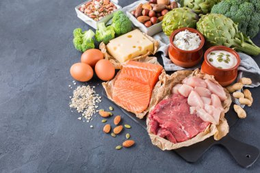Sağlıklı protein kaynağı ve vücut yiyecek geliştirme