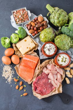 Sağlıklı protein kaynağı ve vücut yiyecek geliştirme