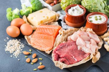 Sağlıklı protein kaynağı ve vücut yiyecek geliştirme