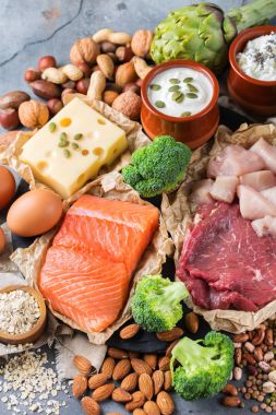 Sağlıklı protein kaynağı ve vücut yiyecek geliştirme