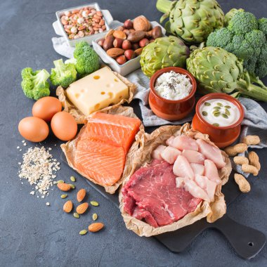Sağlıklı protein kaynağı ve vücut yiyecek geliştirme