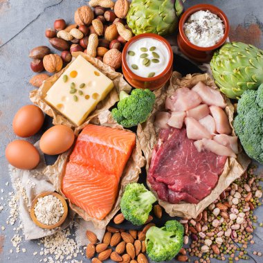 Sağlıklı protein kaynağı ve vücut yiyecek geliştirme