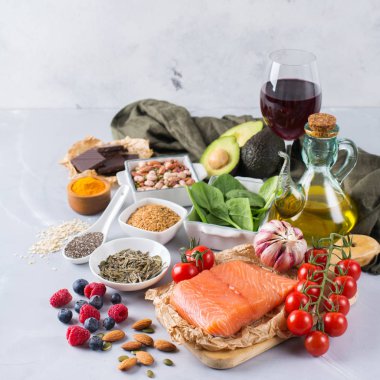 Sağlıklı gıda düşük kolesterol ürün yelpazesine