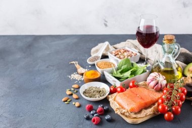 Sağlıklı gıda düşük kolesterol ürün yelpazesine