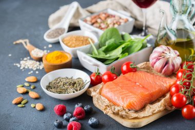 Sağlıklı gıda düşük kolesterol ürün yelpazesine