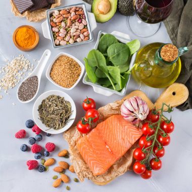 Sağlıklı gıda düşük kolesterol ürün yelpazesine