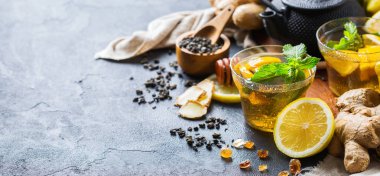 Japon Çin çay çaydanlık limon zencefil nane