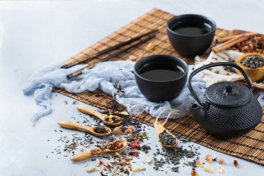 Japon Çin Bitkisel masala çay çaydanlık yelpazesi