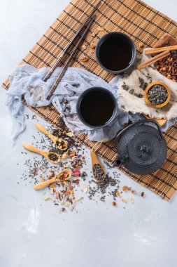 Japon Çin Bitkisel masala çay çaydanlık yelpazesi