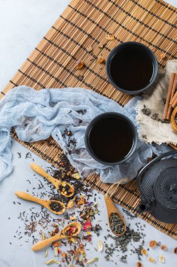 Japon Çin Bitkisel masala çay çaydanlık yelpazesi
