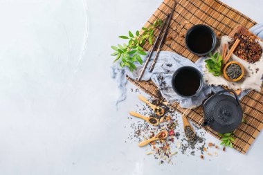 Japon Çin Bitkisel masala çay çaydanlık yelpazesi