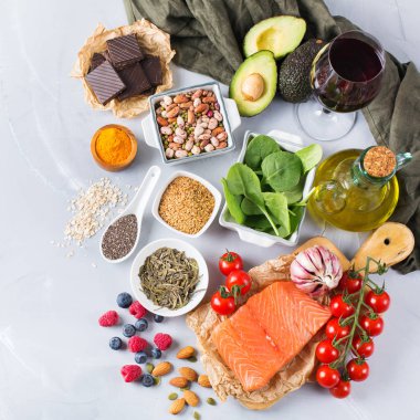 Sağlıklı gıda düşük kolesterol ürün yelpazesine