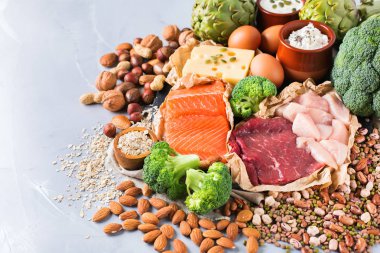 Sağlıklı protein kaynağı ve vücut yiyecek geliştirme