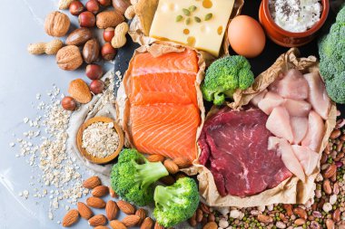 Sağlıklı protein kaynağı ve vücut yiyecek geliştirme