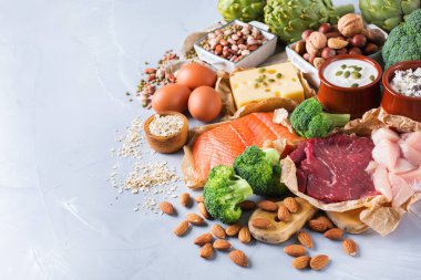 Sağlıklı protein kaynağı ve vücut yiyecek geliştirme