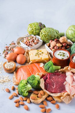 Sağlıklı protein kaynağı ve vücut yiyecek geliştirme