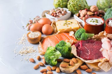 Sağlıklı protein kaynağı ve vücut yiyecek geliştirme