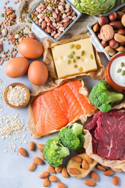 Sağlıklı protein kaynağı ve vücut yiyecek geliştirme