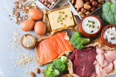 Sağlıklı protein kaynağı ve vücut yiyecek geliştirme