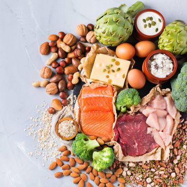 Sağlıklı protein kaynağı ve vücut yiyecek geliştirme