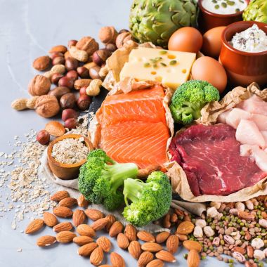 Sağlıklı protein kaynağı ve vücut yiyecek geliştirme