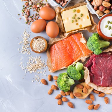 Sağlıklı protein kaynağı ve vücut yiyecek geliştirme