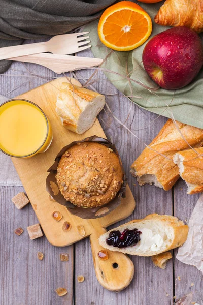 Здоровый кекс на завтрак — стоковое фото