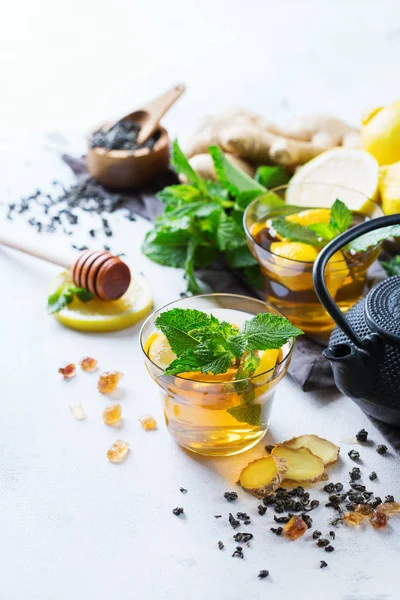 Japon Çin çay çaydanlık limon zencefil nane