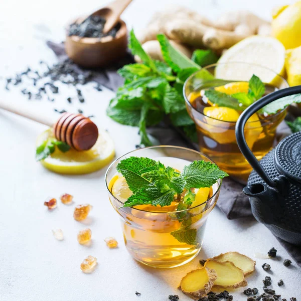 Japon Çin çay çaydanlık limon zencefil nane