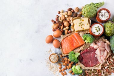 Sağlıklı protein kaynağı ve vücut yiyecek geliştirme
