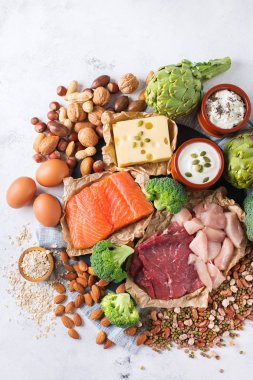 Sağlıklı protein kaynağı ve vücut yiyecek geliştirme