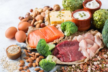 Sağlıklı protein kaynağı ve vücut yiyecek geliştirme