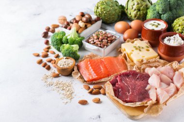 Sağlıklı protein kaynağı ve vücut yiyecek geliştirme