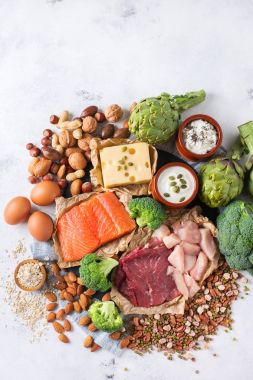 Sağlıklı protein kaynağı ve vücut yiyecek geliştirme