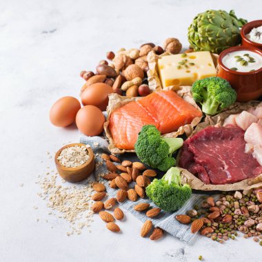 Sağlıklı protein kaynağı ve vücut yiyecek geliştirme
