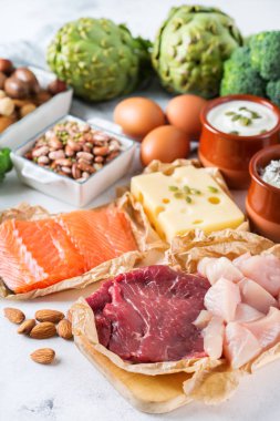 Sağlıklı protein kaynağı ve vücut yiyecek geliştirme