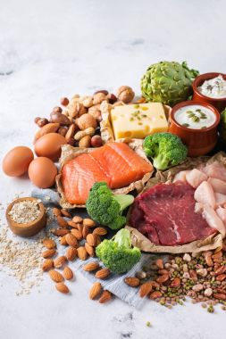 Sağlıklı protein kaynağı ve vücut yiyecek geliştirme