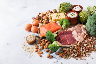 Sağlıklı protein kaynağı ve vücut yiyecek geliştirme