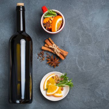 Noel sıcak içecek, mulled şarap malzemeler