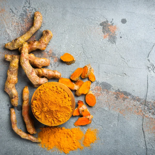 Ham zerdeçal kökü curcuma longa tozu