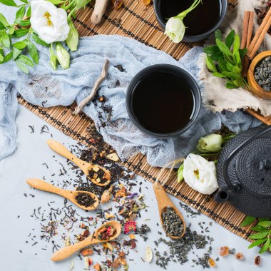 Japon Çin Bitkisel masala çay çaydanlık yelpazesi