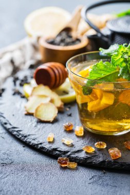 Japon Çin çay çaydanlık limon zencefil nane canım