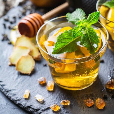 Japon Çin çay çaydanlık limon zencefil nane canım