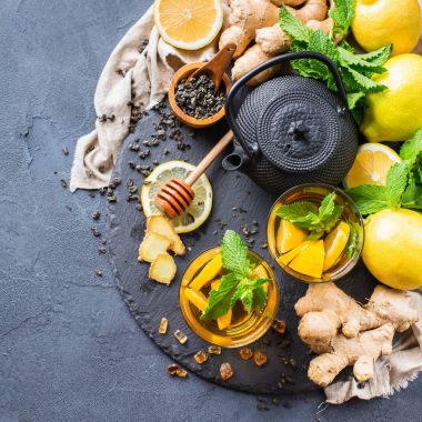 Japon Çin çay çaydanlık limon zencefil nane canım