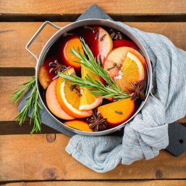 Noel kış sıcak içecek, mulled şarap